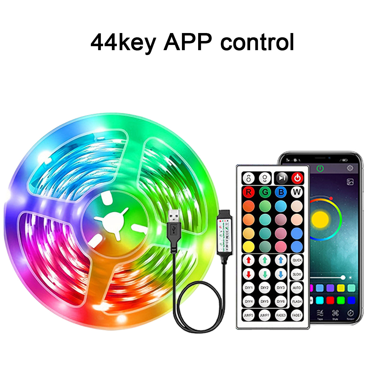 RGB LED Strip Lights with App Control – Transform Any Space with Color