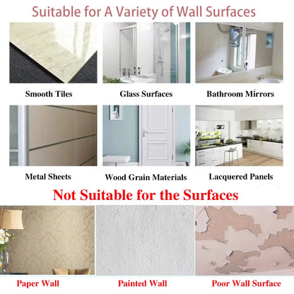 Wall Hooks, Sticky Hooks for Kitchen Bathroom Shower Door Outdoor Wall Hanging Door Self-adhesive